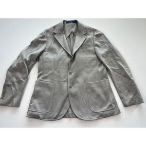 Polo Ralph Lauren Gray Womens Blazer Jacket L Lightweight Casual Sport Coat